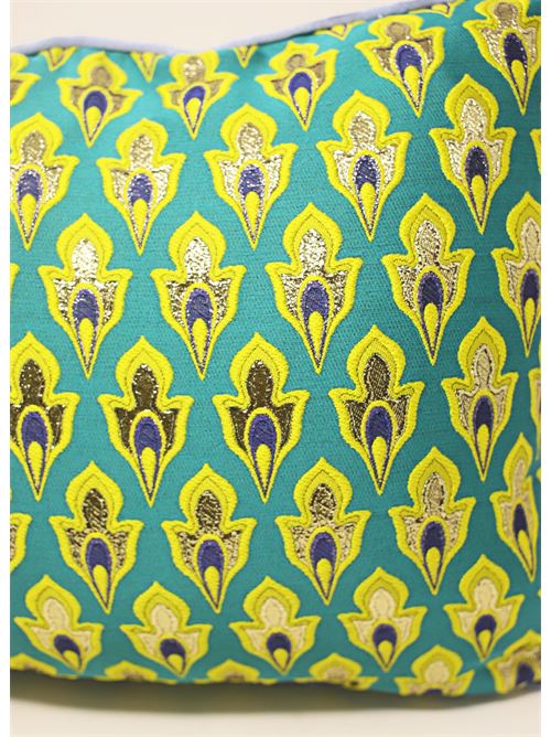 cuscino sartoriale jaquard verde Laboratorio Capri | 30X50CUSCINOVERDE